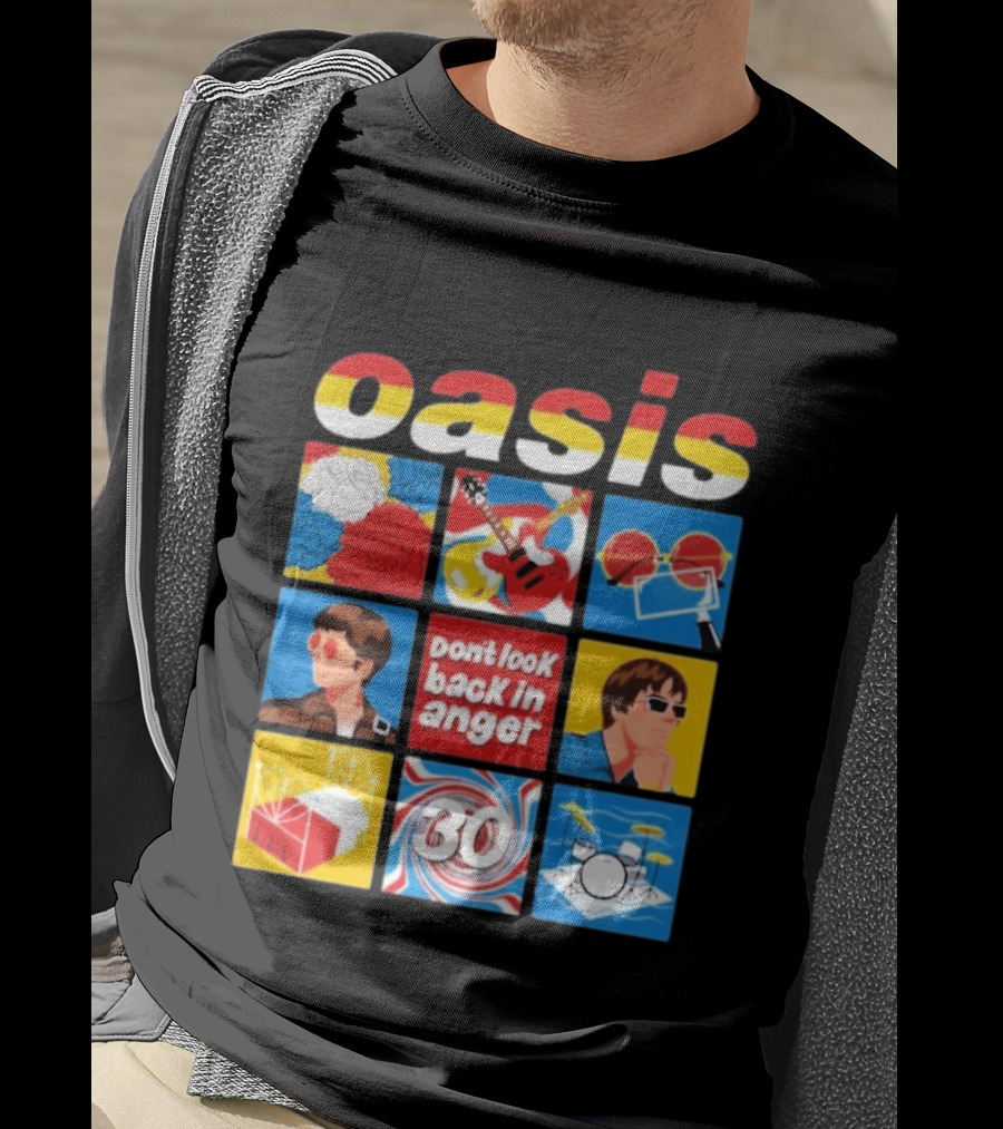Oasis Don't Look Back In Anger 30 Years Celebration T-Shirt