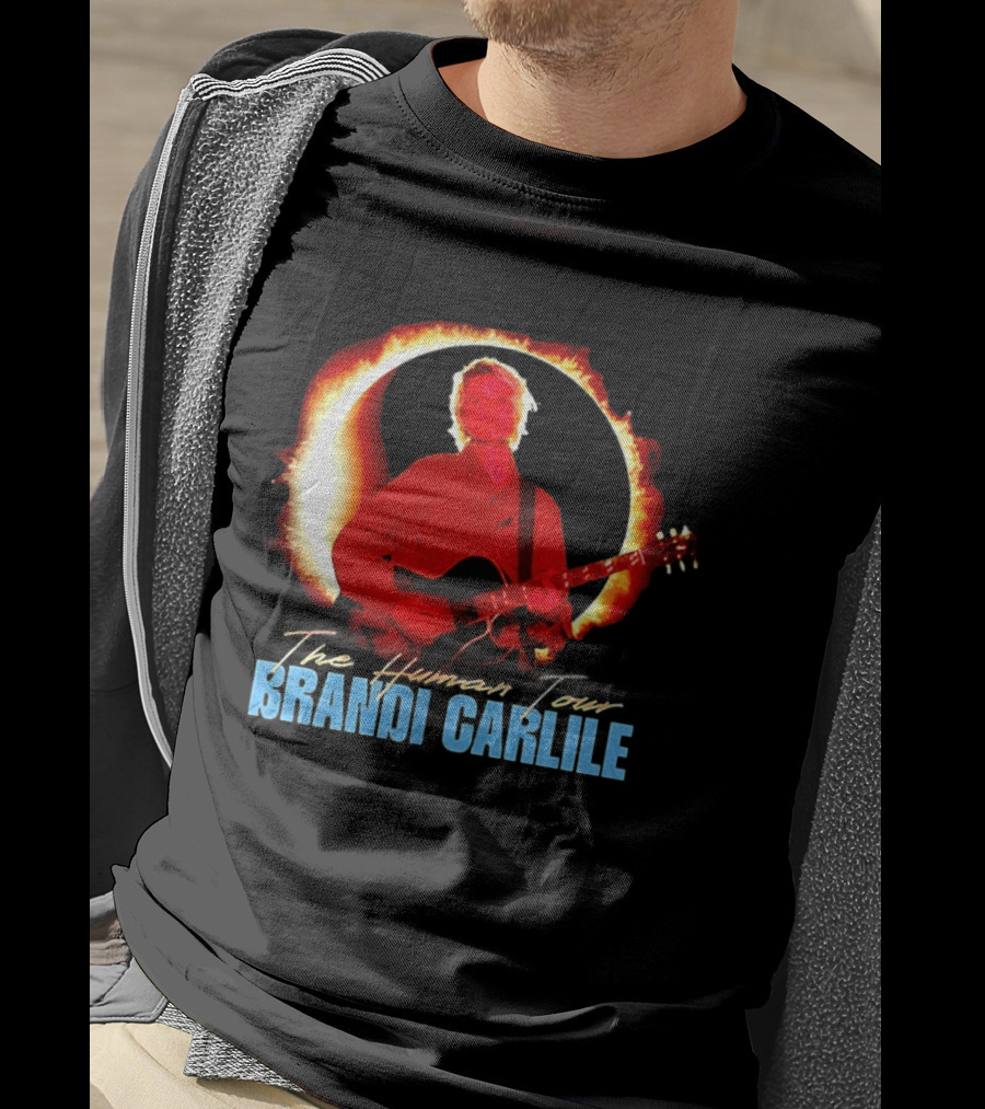Brandi Carlile The Human Tour Eclipse Guitar T-Shirt