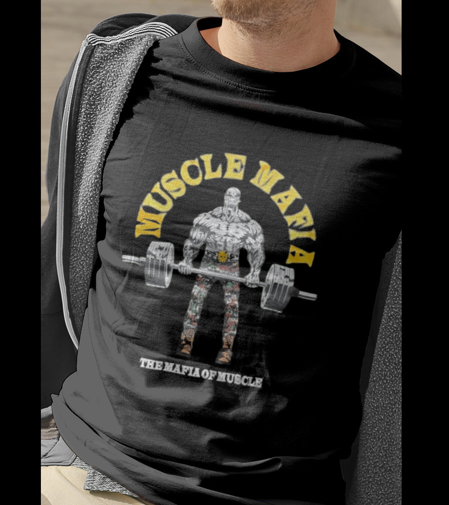 Warren Lotas Muscle Mafia The Mafia Of Muscle Weightlifting Power T-Shirt
