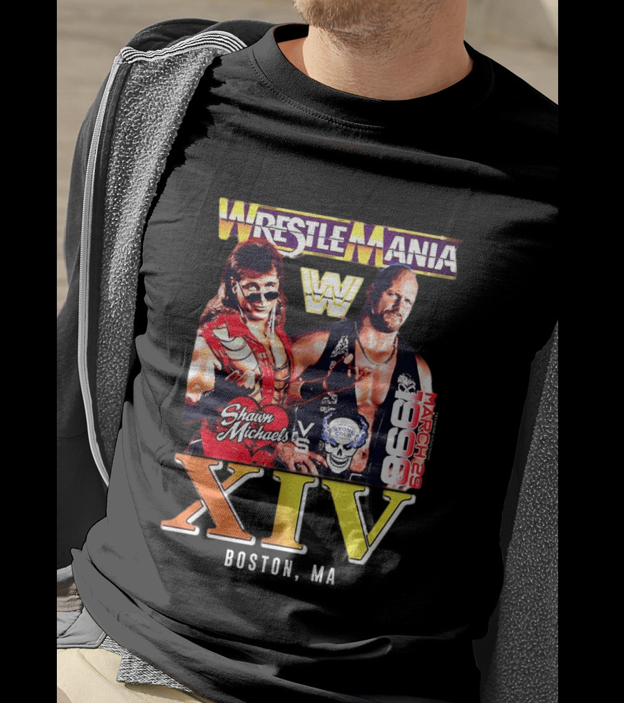 WrestleMania Shawn Michaels Vs Stone Cold March 29 1998 XIV T-Shirt