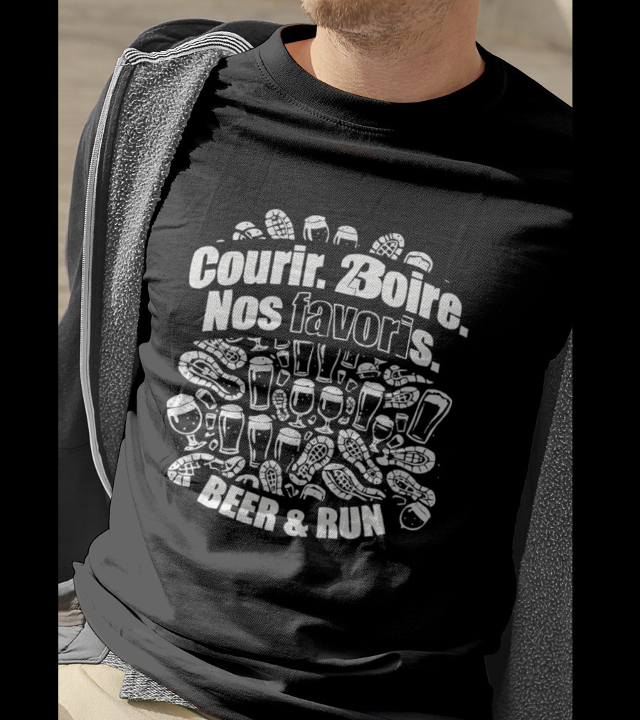 Courir Boire Nos Favoris Beer & Run Fun Event T-Shirt