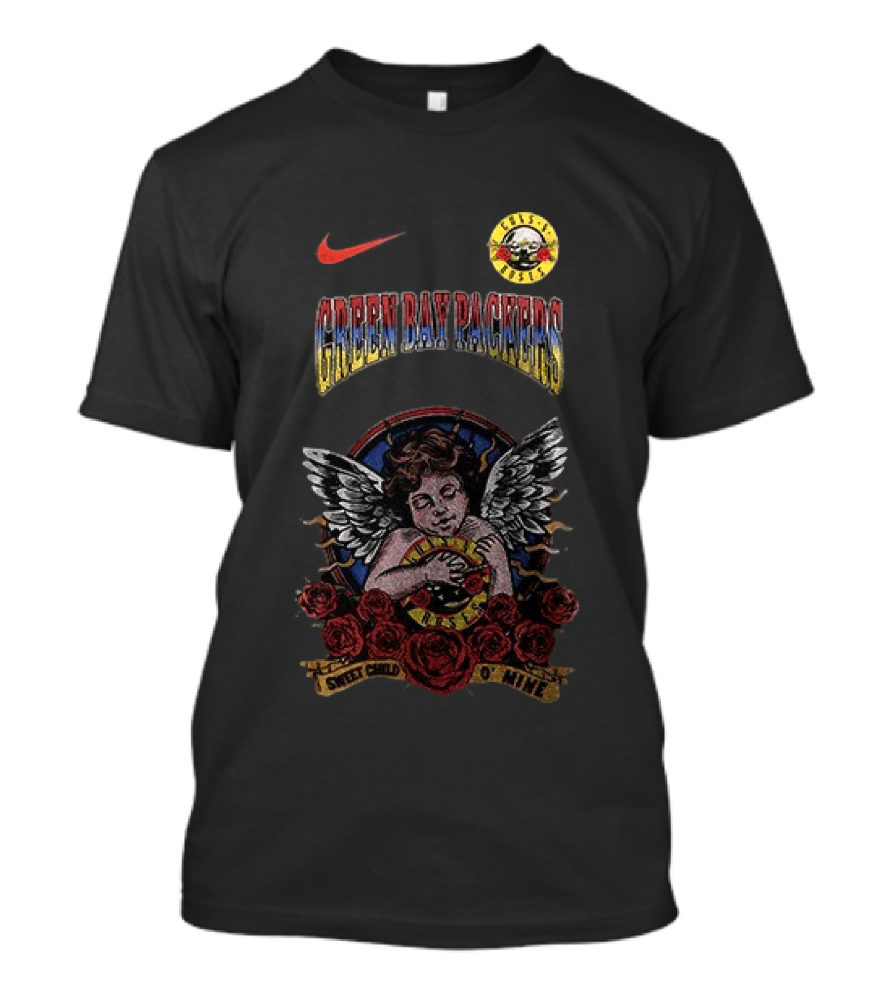 Green Bay Packers X Guns N' Roses Sweet Child O' Mine T-Shirt