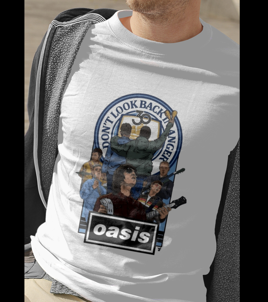 Don't Look Back In Anger Oasis 30th Anniversary Celebration T-Shirt