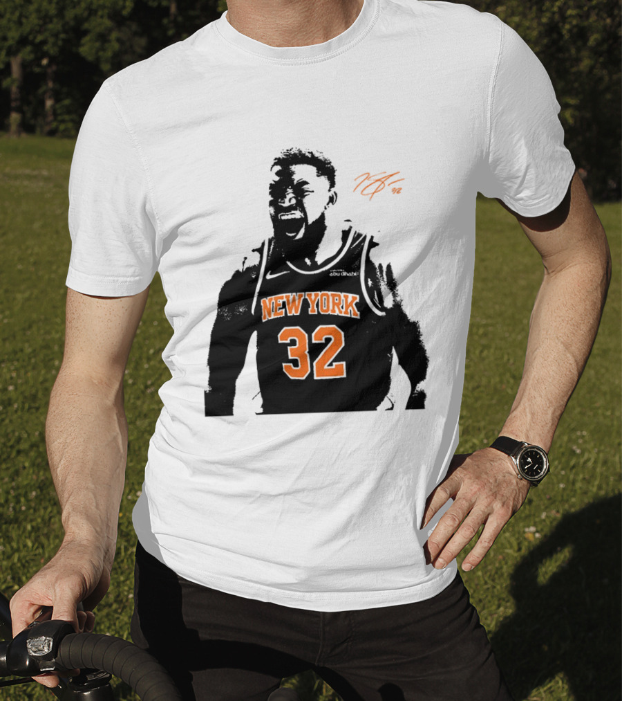 Karl Anthony Towns New York 32 Signature Knicks T-Shirt