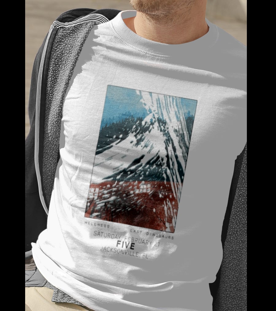 Last Dinosaurs Jacksonville FL Feb 21 2026 Mountain Scene T-Shirt