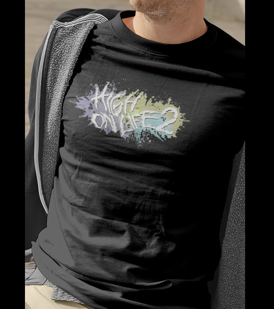 High On Life 2 Paint Splatter Pastel Abstract T-Shirt