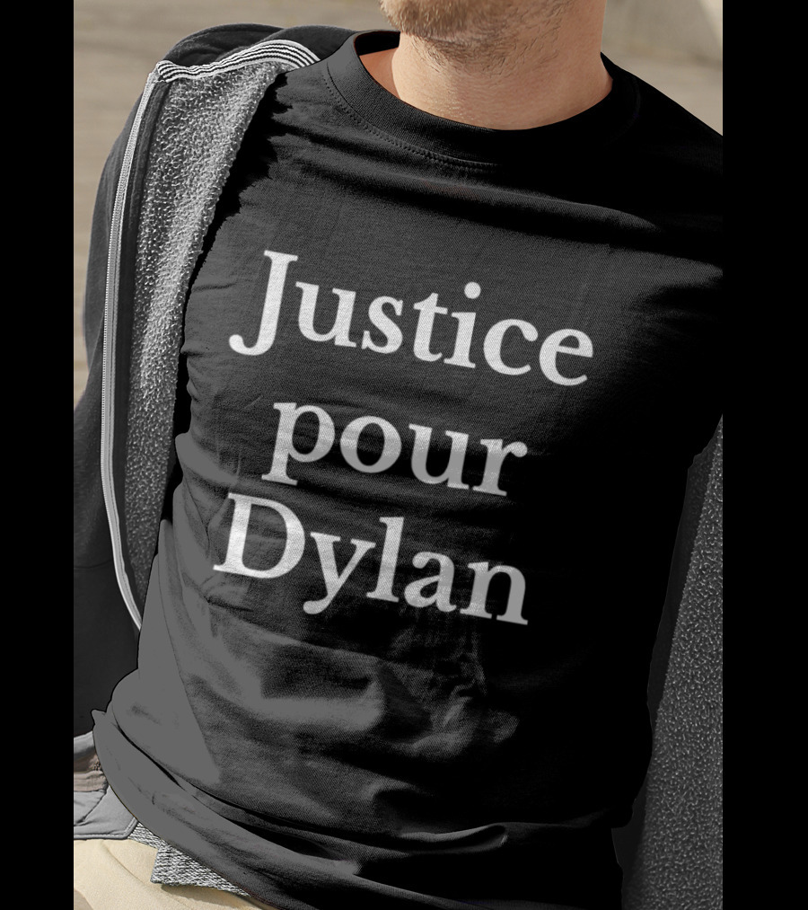 Justice Pour Dylan Campaign Support Phrase T-Shirt