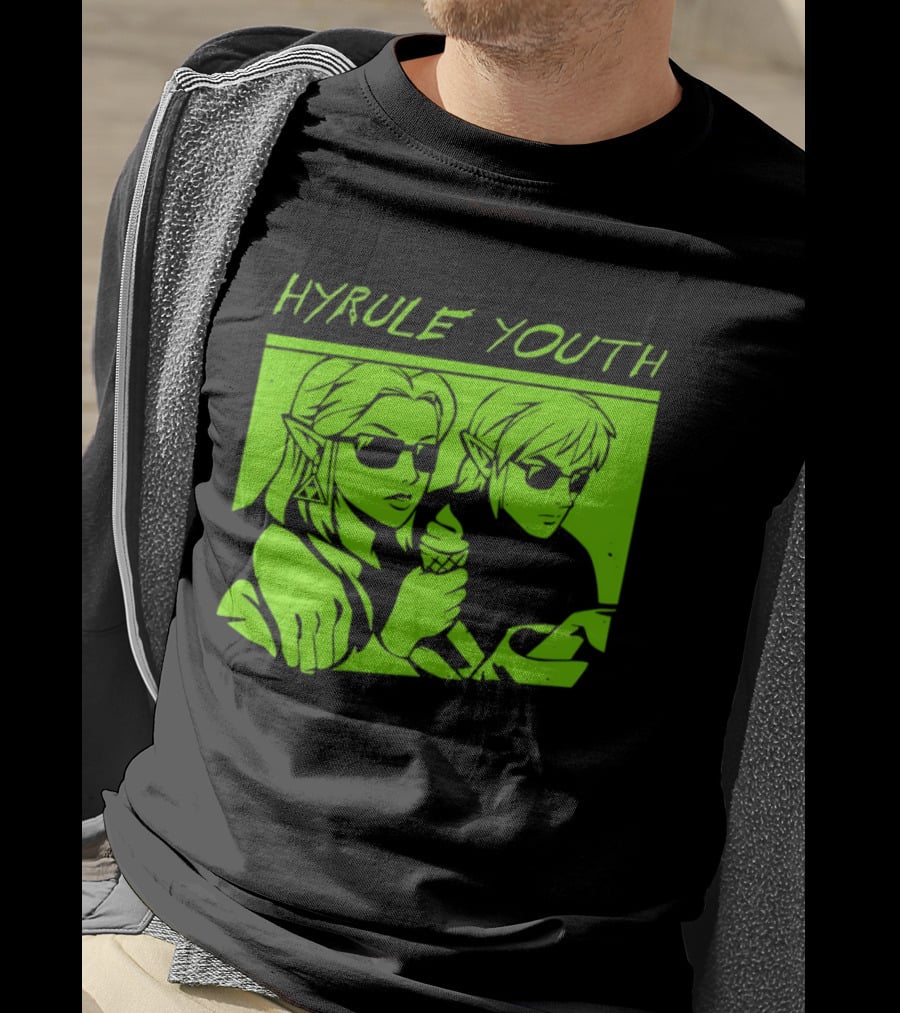 Hyrule Youth The Legend Of Zelda Sunglasses And Ice Cream T-Shirt