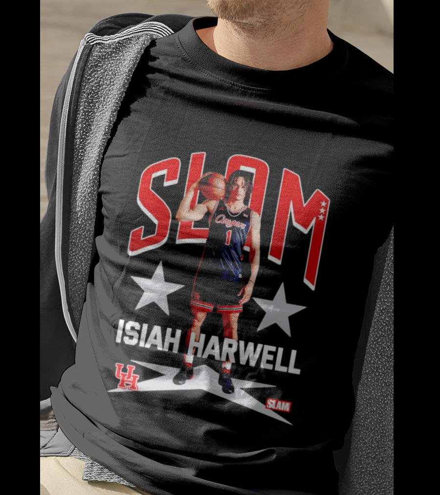 Slam Isiah Harwell Houston Cougars Basketball Remix T-Shirt