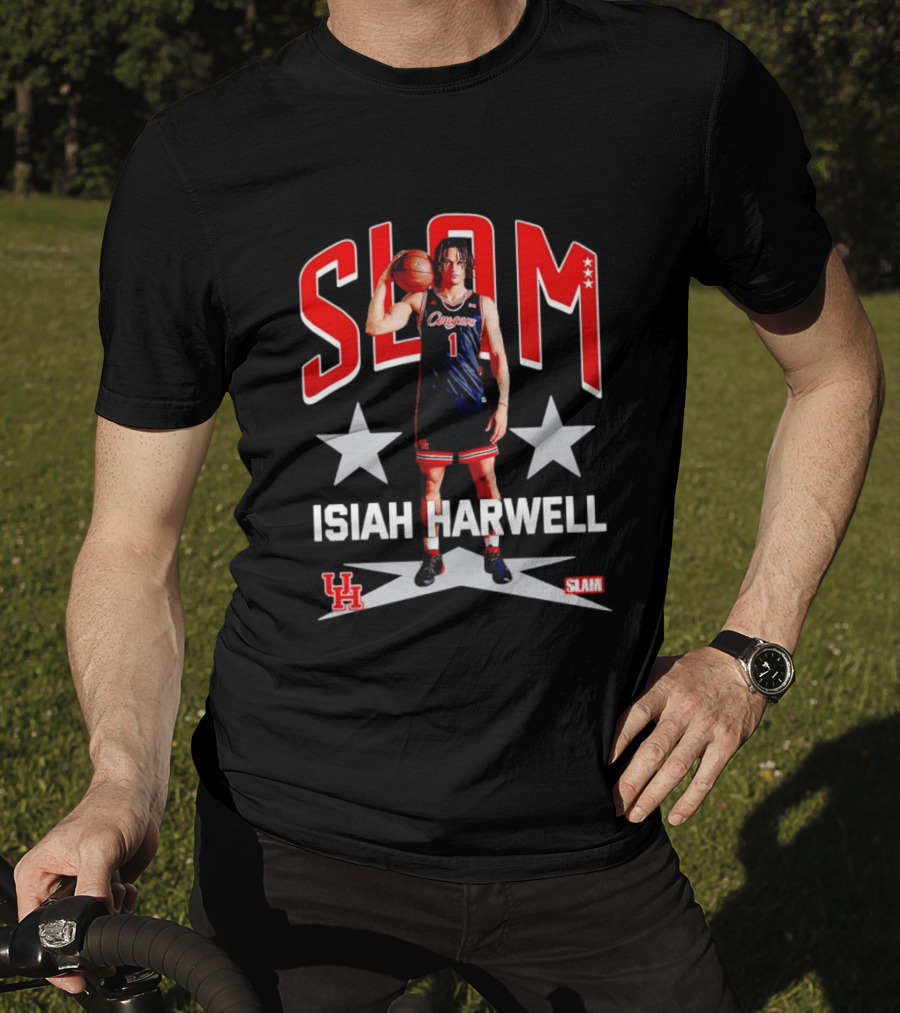 Slam Isiah Harwell Houston Cougars Basketball Remix T-Shirt