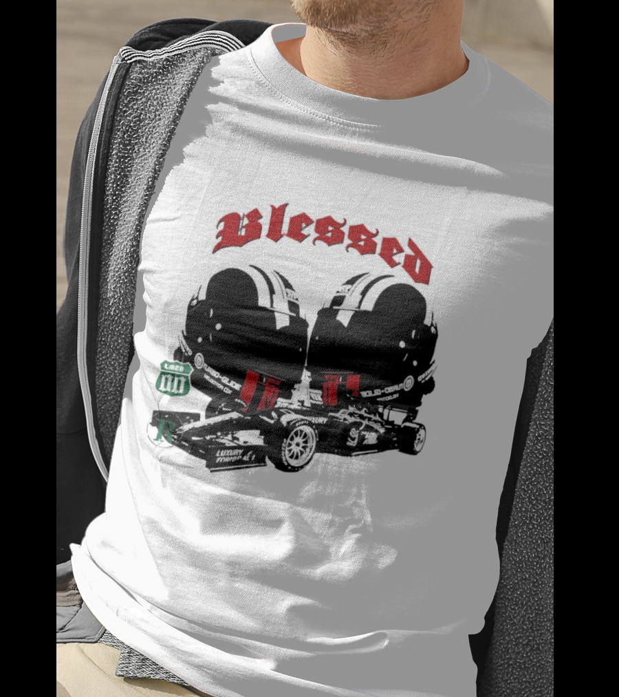 Blessed Formula 1 Racing Vintage Car T-Shirt