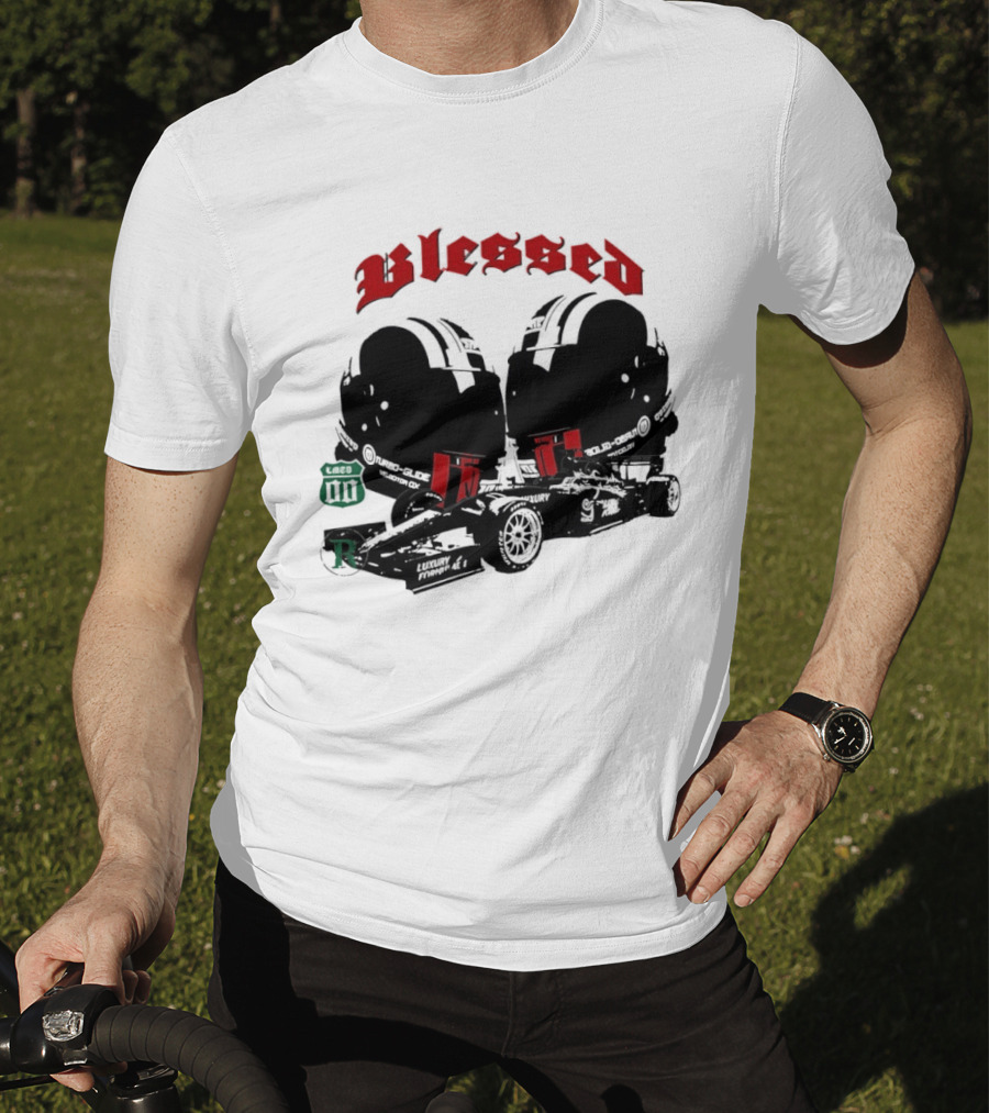 Blessed Formula 1 Racing Vintage Car T-Shirt