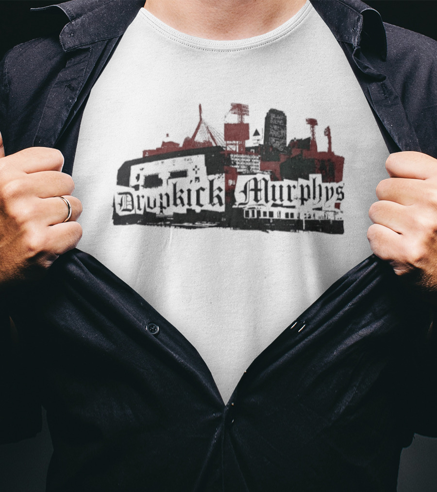 Dropkick Murphys Boston Skyline Band Merch T-Shirt