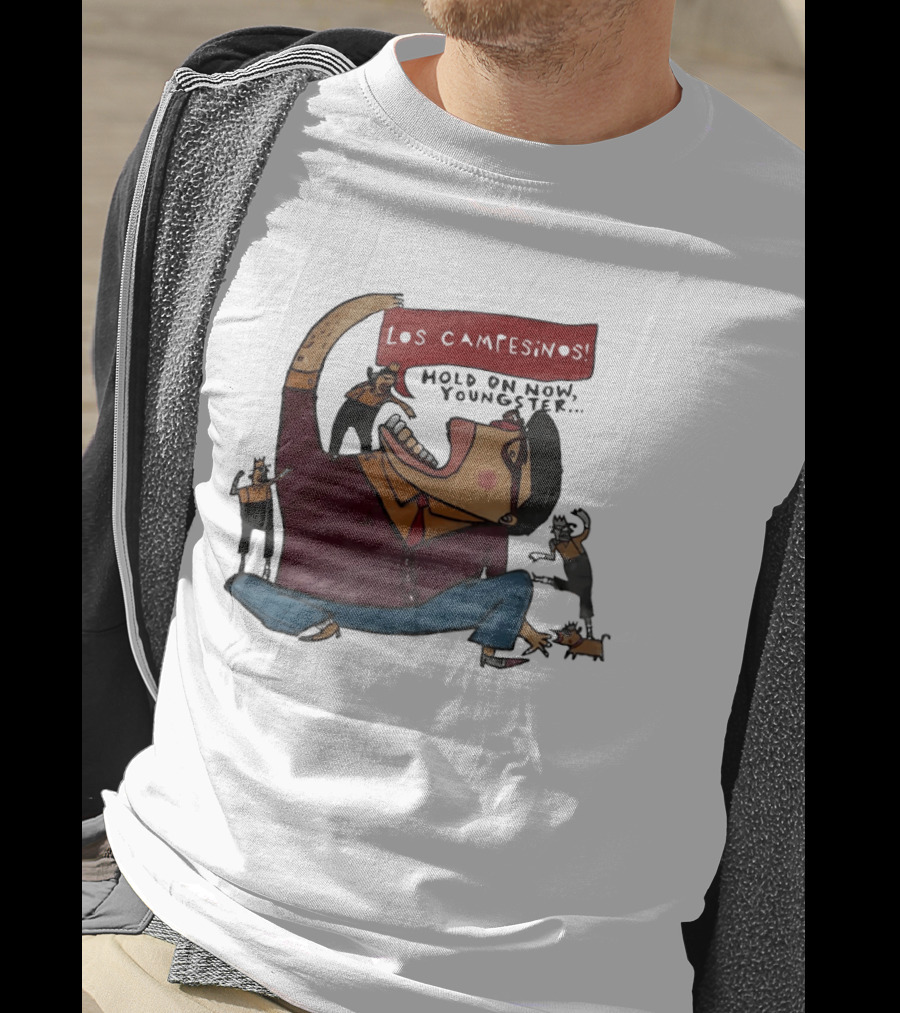 Los Campesinos Hold On Now Youngster Illustrated Characters In Motion T-Shirt