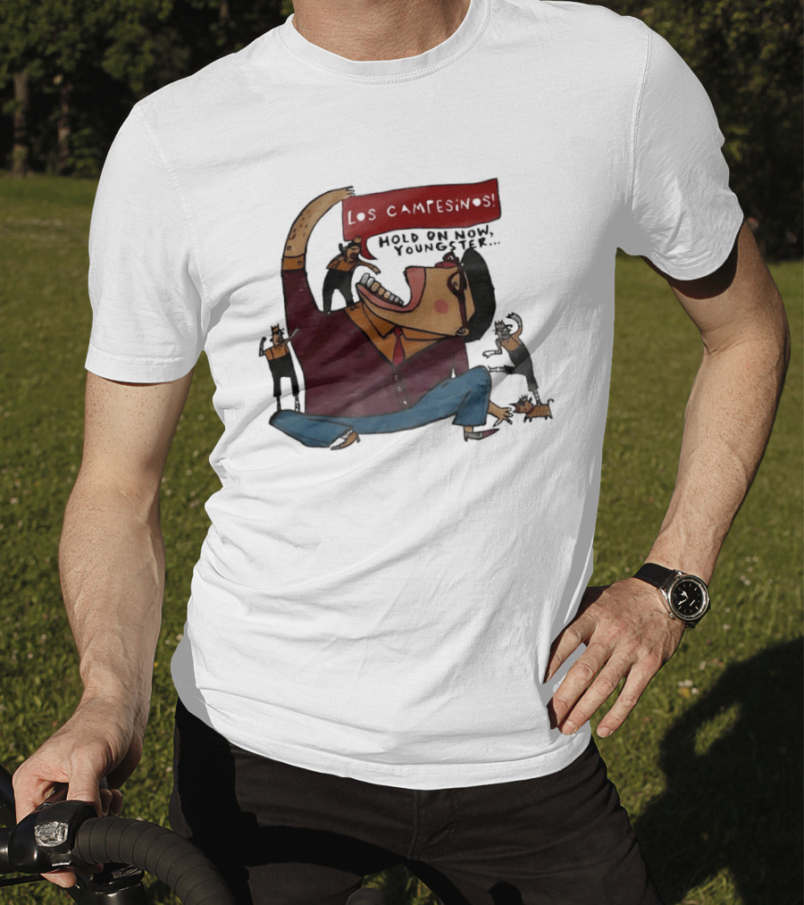 Los Campesinos Hold On Now Youngster Illustrated Characters In Motion T-Shirt