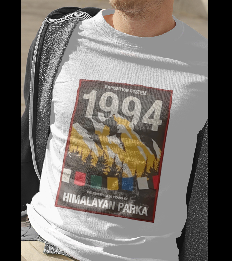 Expedition System 1994 Celebrating 30 Years Of Himalayan Parka Mountain Adventure T-Shirt