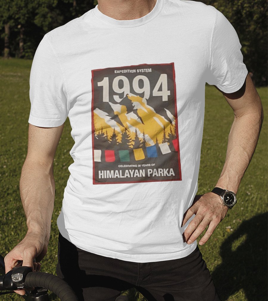 Expedition System 1994 Celebrating 30 Years Of Himalayan Parka Mountain Adventure T-Shirt