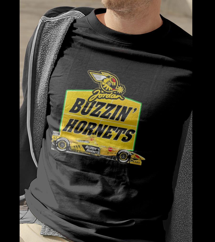Buzzin' Hornets Jordan F1 En Honda Car T-Shirt