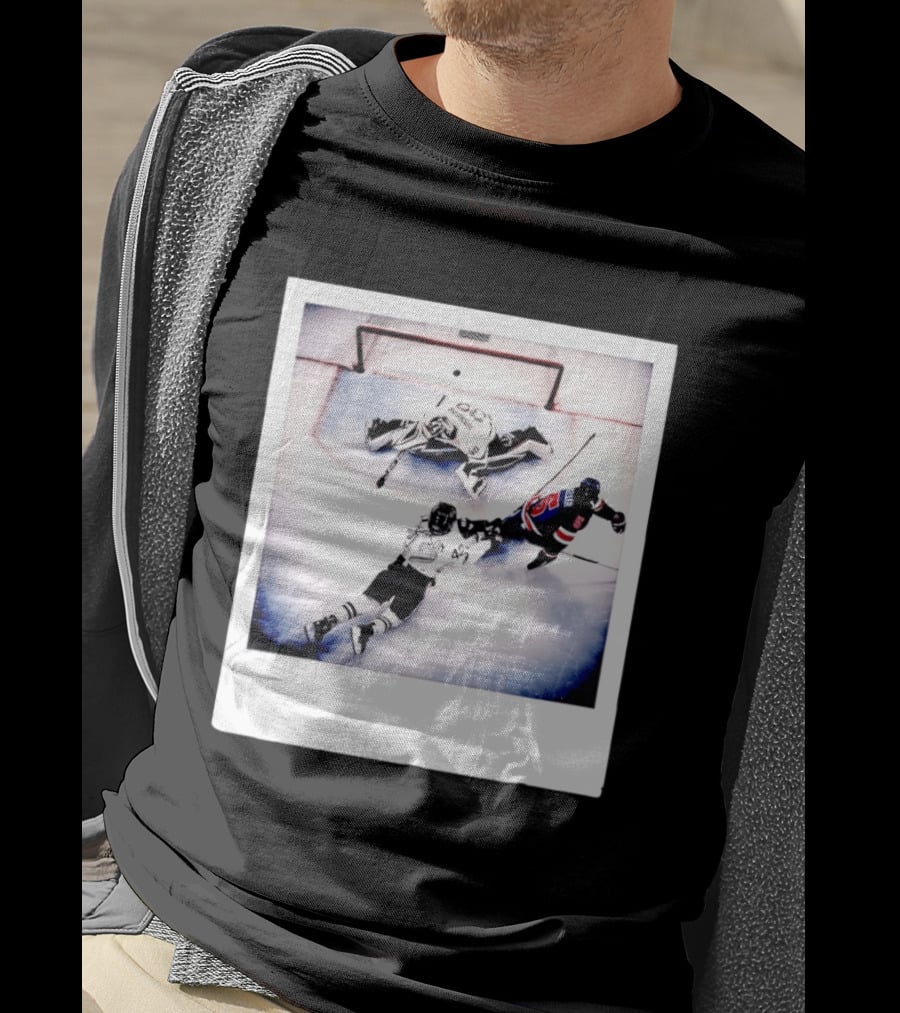 Women's Hockey USA Golden Goal Megan Keller Polaroid Picture T-Shirt