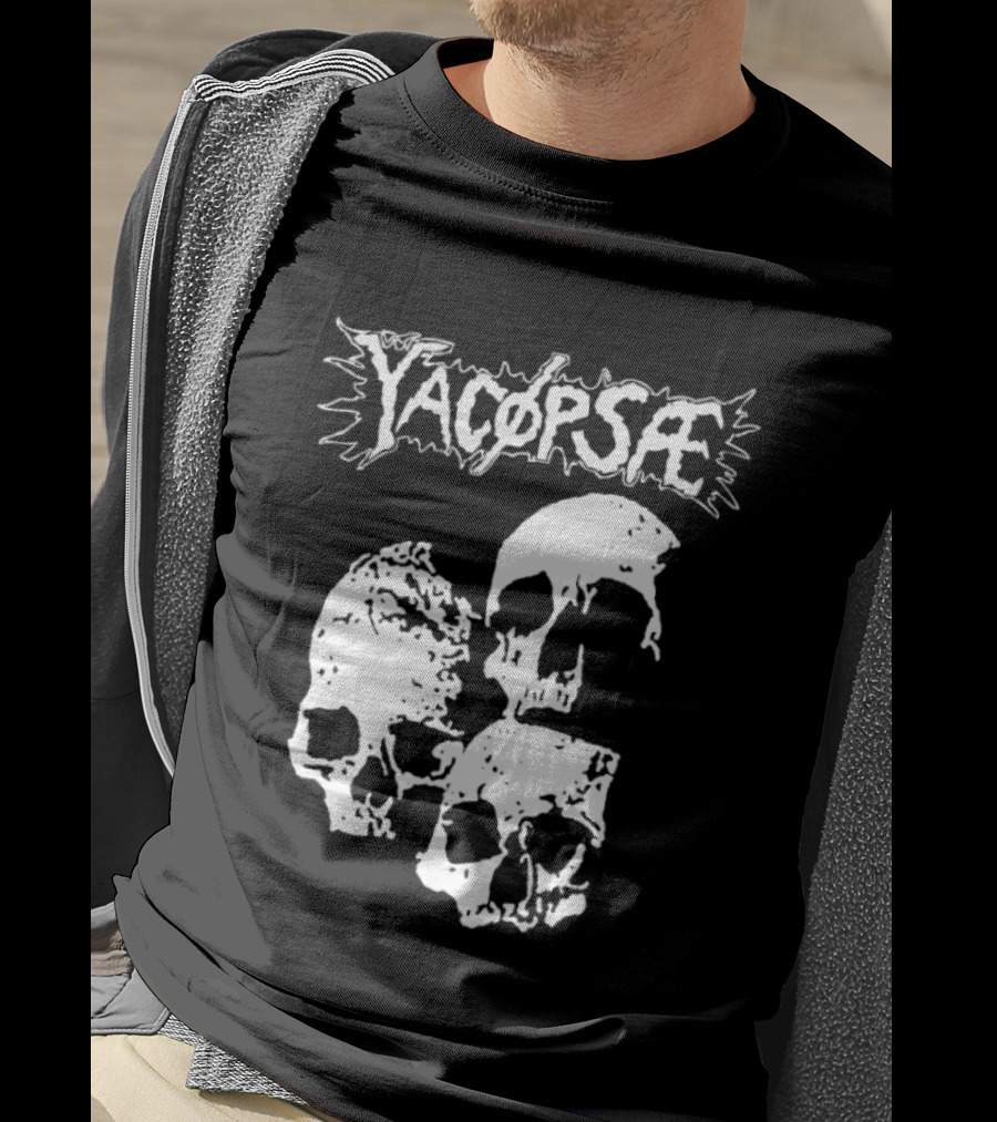 Yacopsae Skull Art Punk Band Merchandise T-Shirt