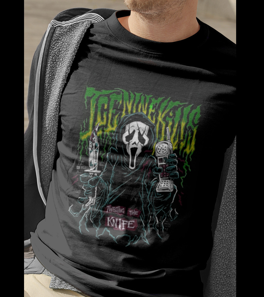 Ice Nine Kills Twisting The Knife Ghost Face Scream 7 Nightmare On The Knife Part One T-Shirt