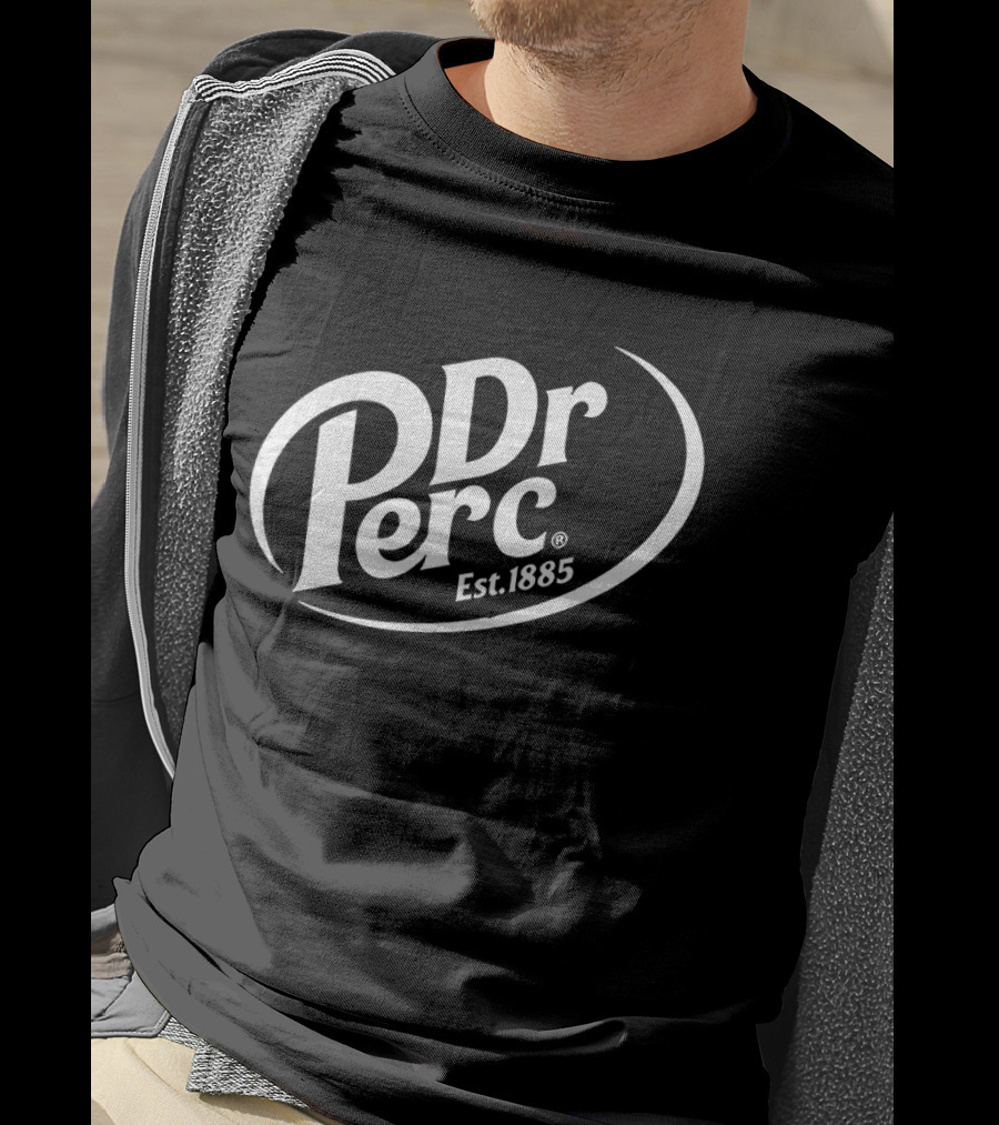 Dr Perc Est 1885 Vintage Style Beverage Concept T-Shirt