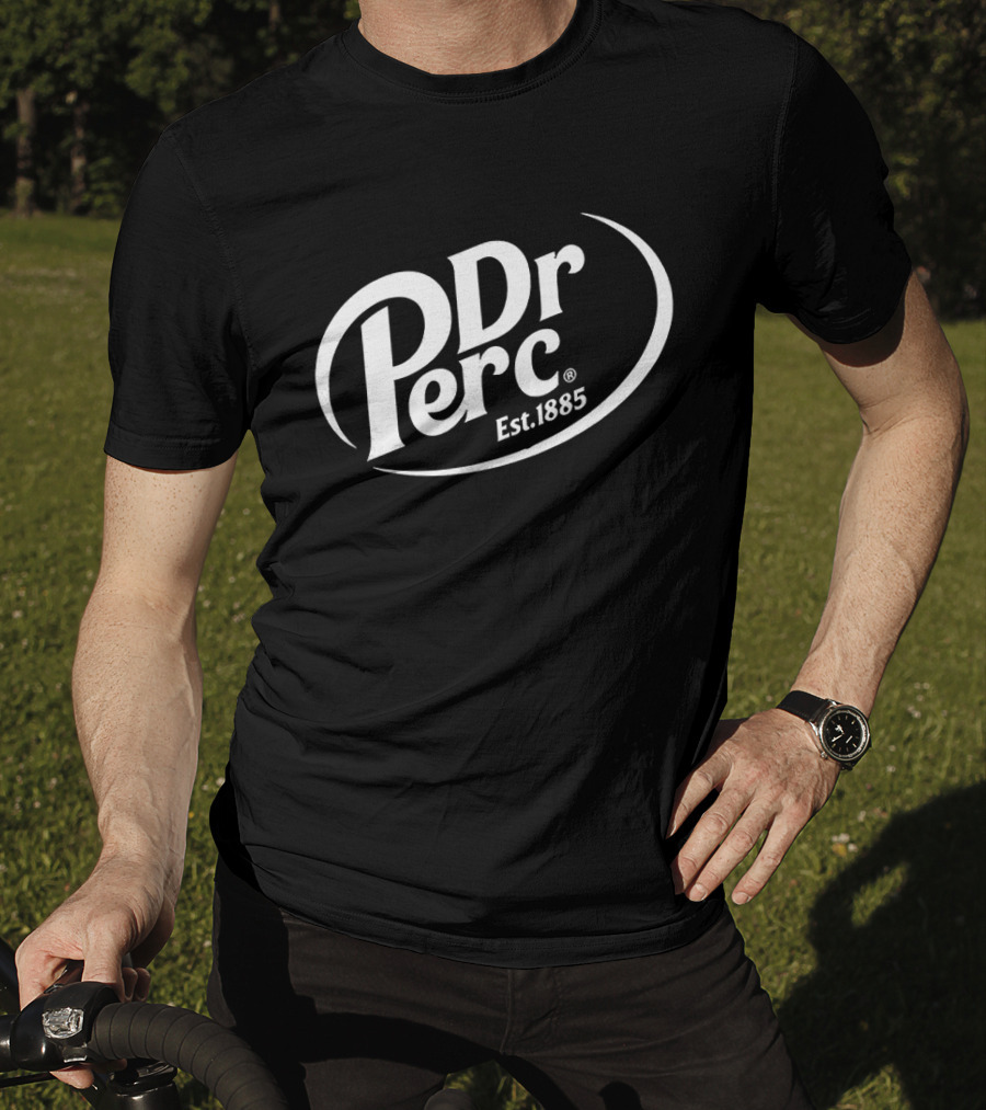Dr Perc Est 1885 Vintage Style Beverage Concept T-Shirt