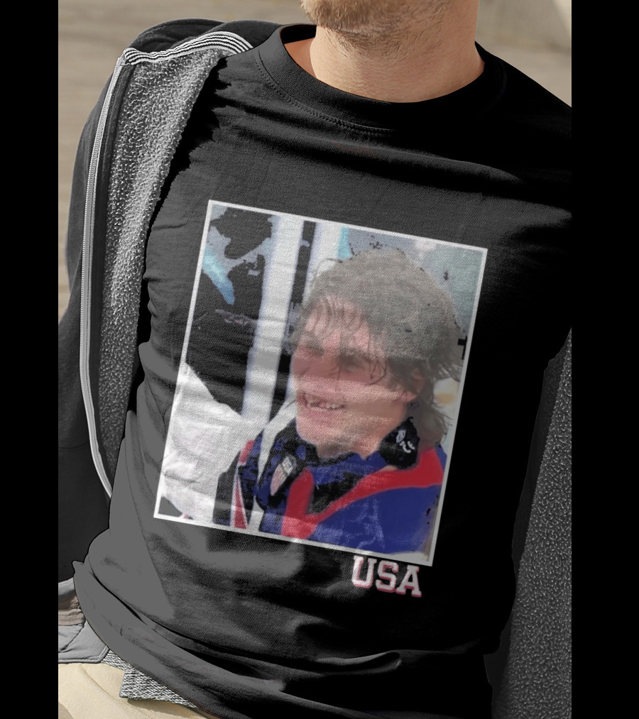 USA Hockey Jack Hughes Overtime Winner Celebration Moment T-Shirt
