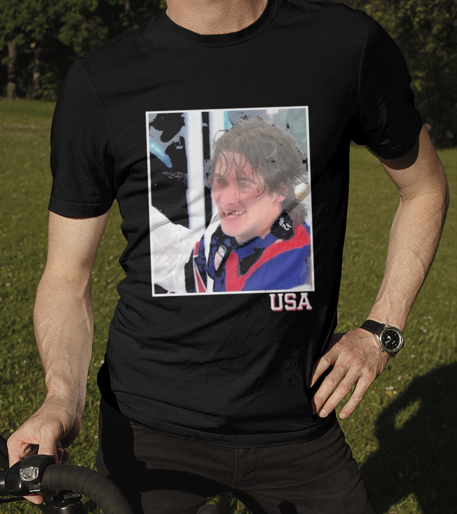 USA Hockey Jack Hughes Overtime Winner Celebration Moment T-Shirt