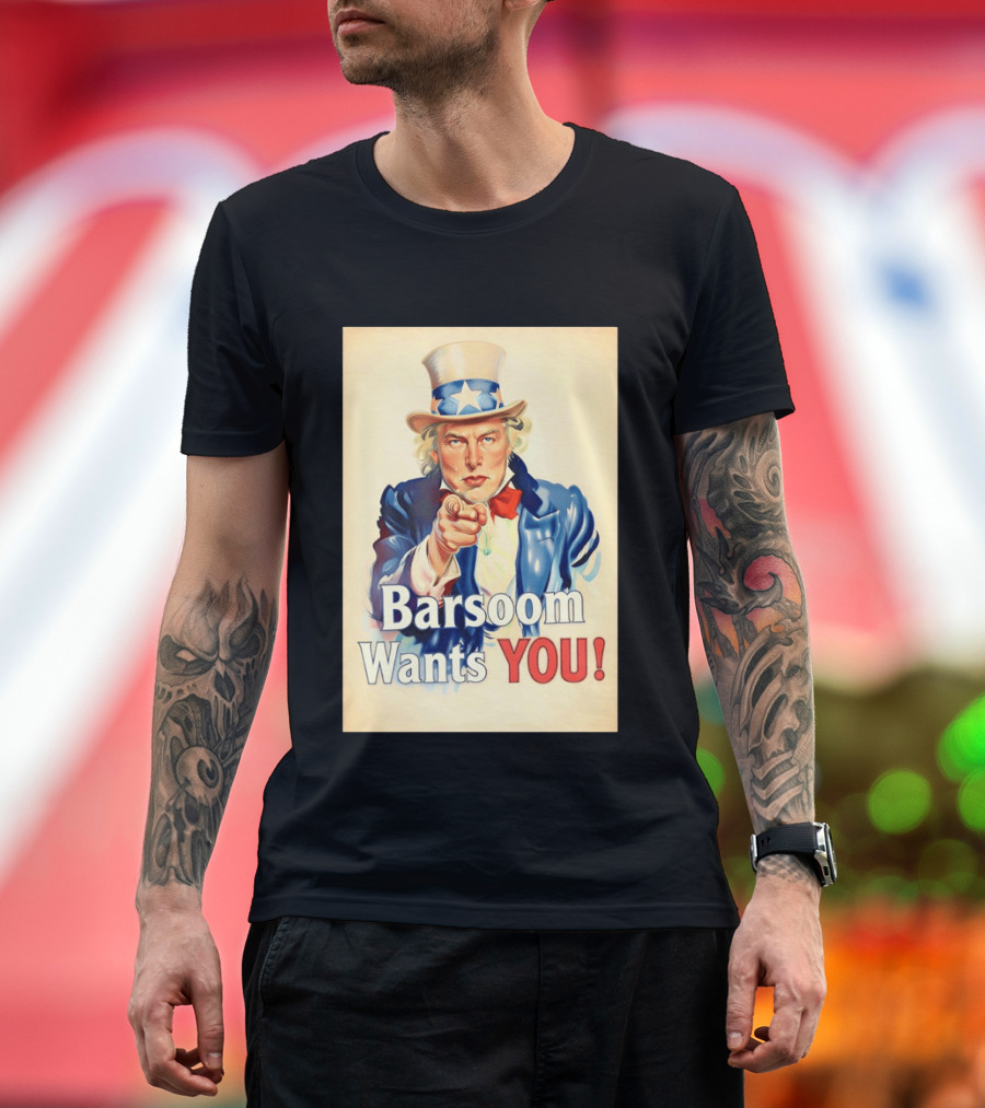 Elon Musk Uncle Sam Barsoom Wants You T-Shirt