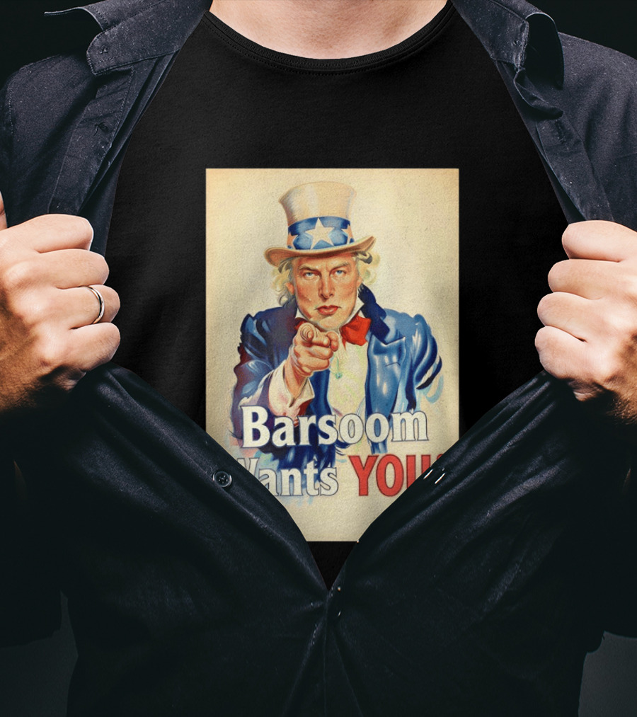 Elon Musk Uncle Sam Barsoom Wants You T-Shirt