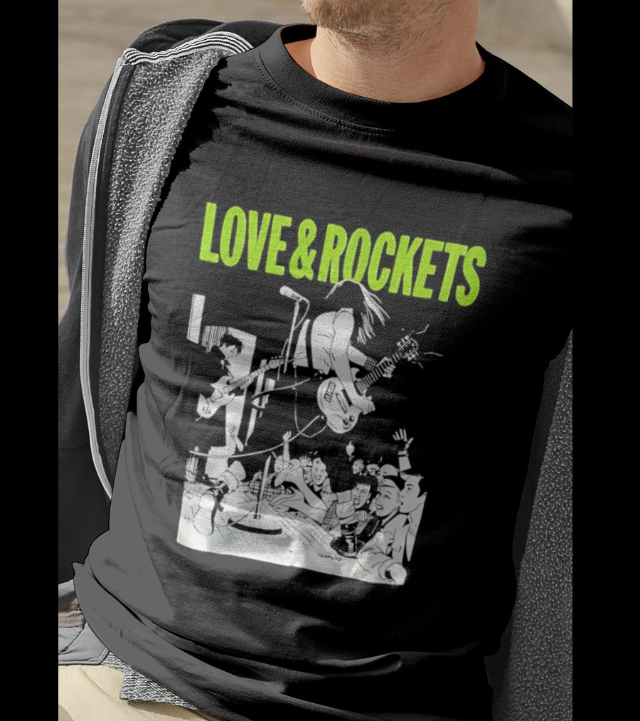 Love And Rockets Band Iconic Performance T-Shirt