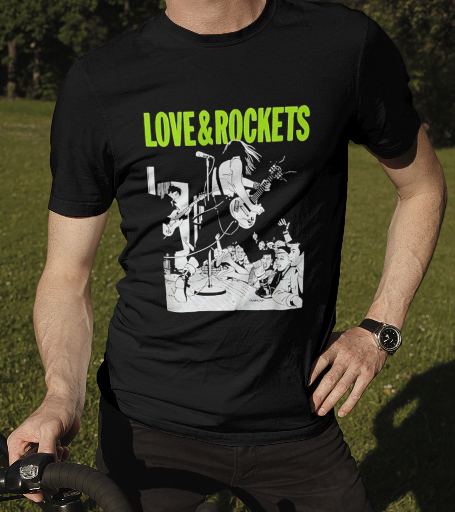 Love And Rockets Band Iconic Performance T-Shirt