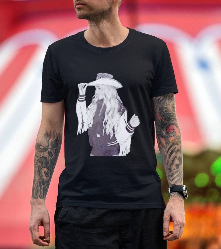 Megan Moroney Cloud 9 Tour 2026 Fringed Cowboy Hat and Jacket T-Shirt