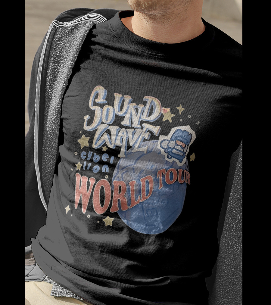 Soundwave Cybertron World Tour Stars Iconic Character Adventure T-Shirt