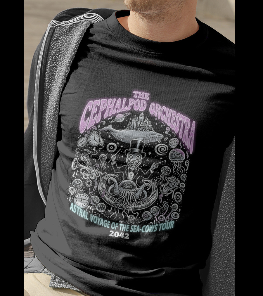 The Cephalopod Orchestra Astral Voyage Sea Cows Tour 2042 T-Shirt