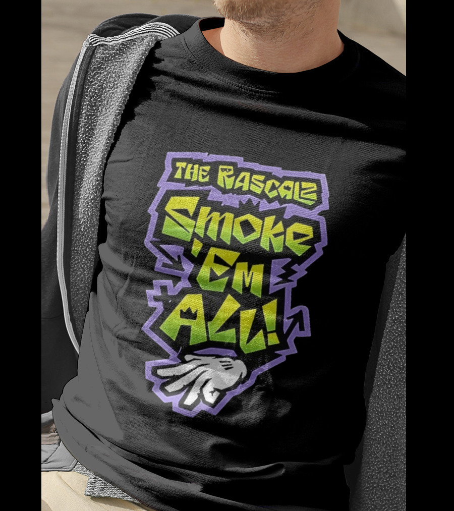 The Rascalz Smoke 'Em All Hand Gesture Street T-Shirt