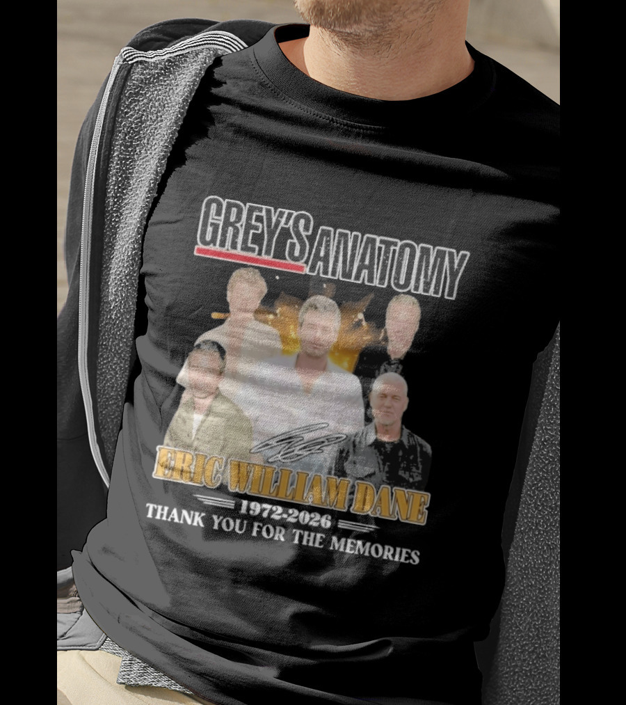 Eric William Dane Grey's Anatomy Thank You For The Memories T-Shirt