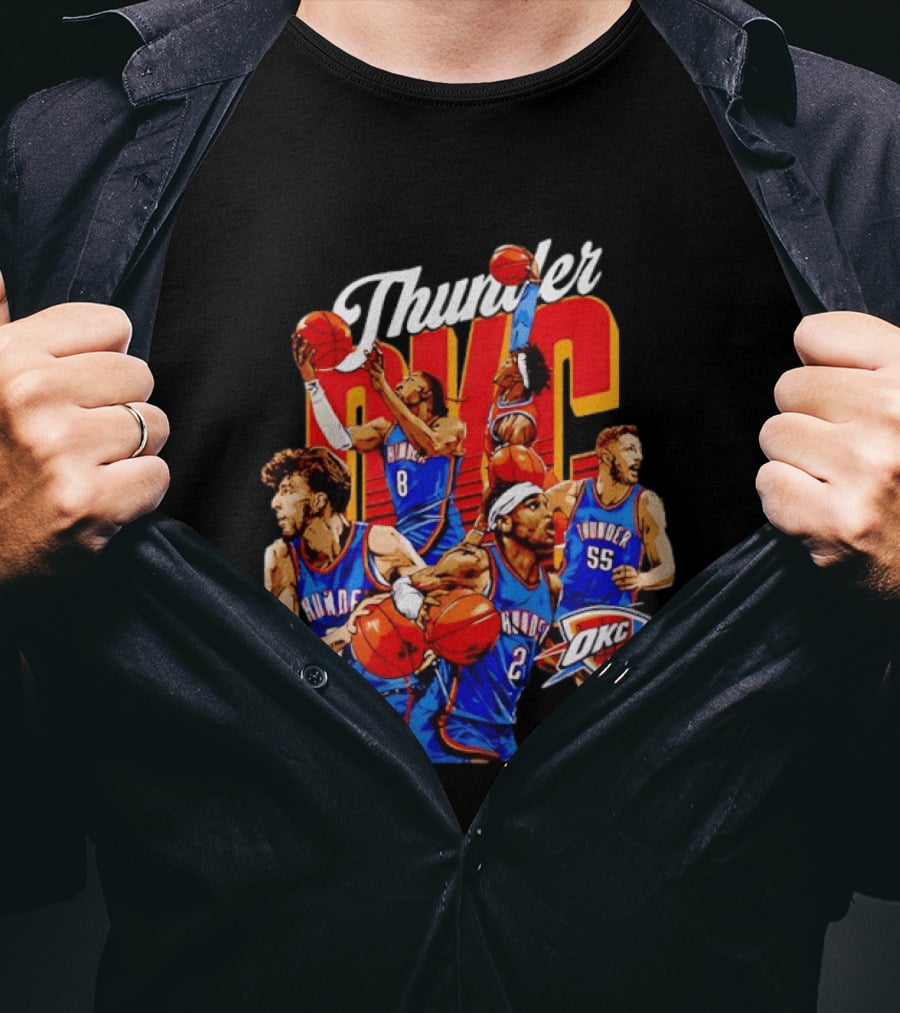 Shai Gilgeous Alexander OKC Thunder Basketball Team Players T-Shirt