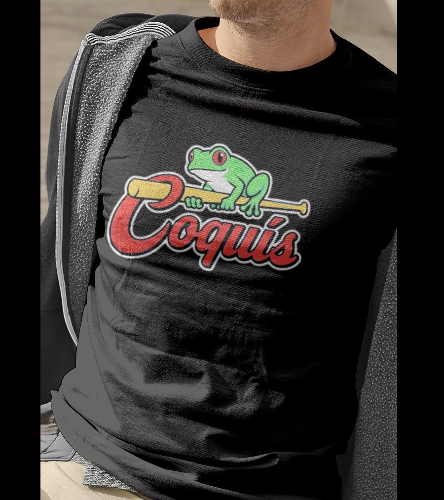 St Louis Cardinals Coquis Frog Baseball Bat Puerto Rico T-Shirt