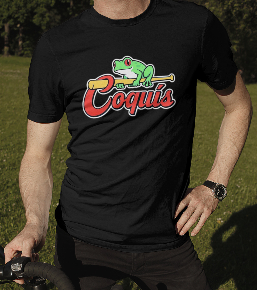 St Louis Cardinals Coquis Frog Baseball Bat Puerto Rico T-Shirt