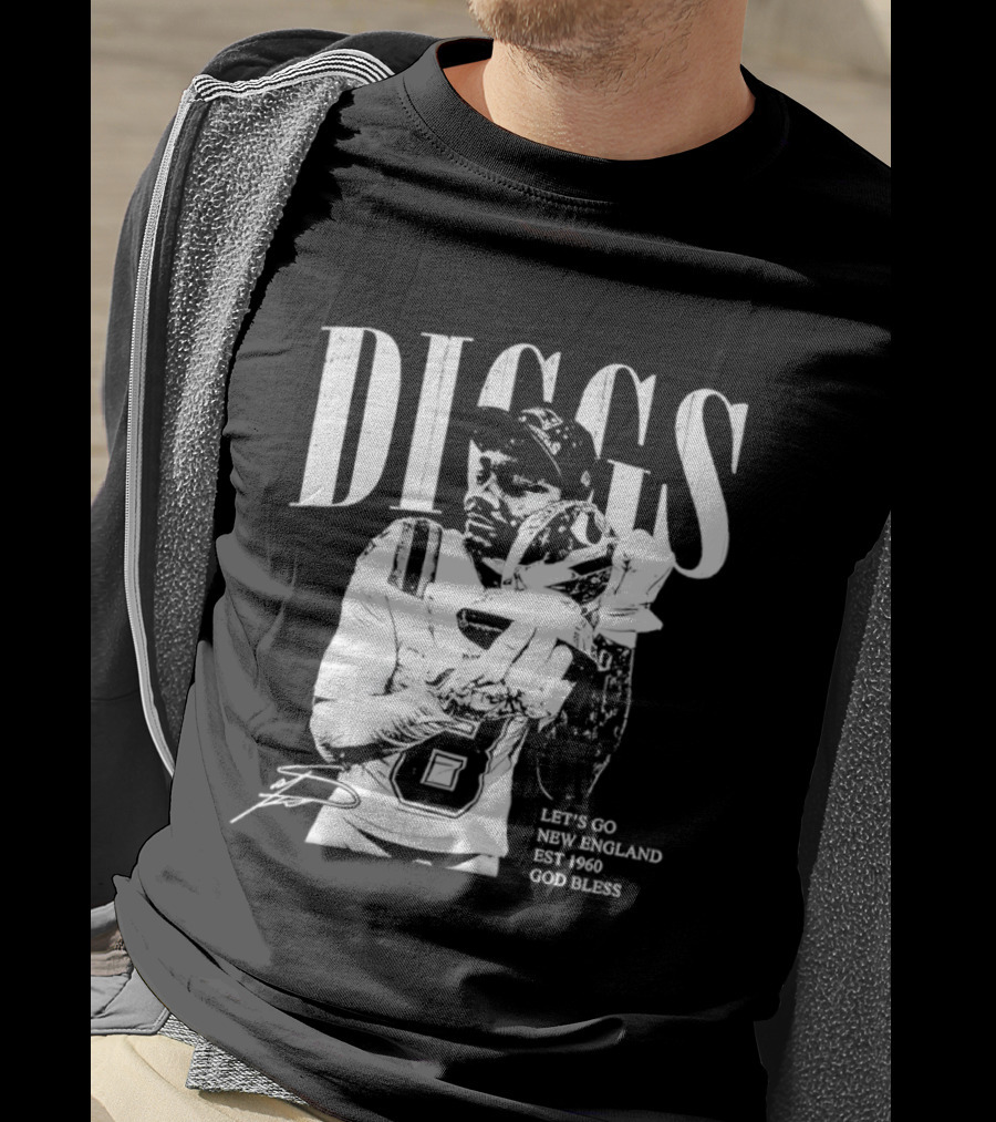 Diggs Let's Go New England Est 1960 God Bless T-Shirt
