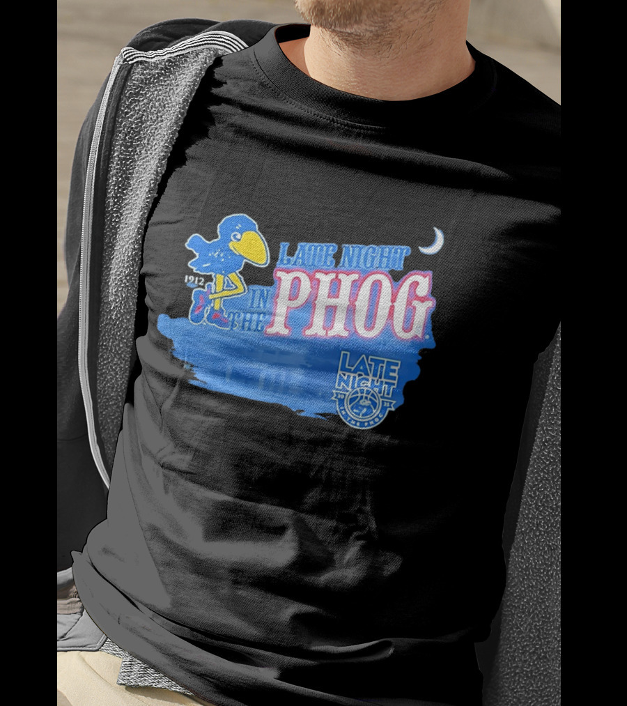Late Night In The Phog Kansas Jayhawks Since 1912 Basketball Tradition T-Shirt