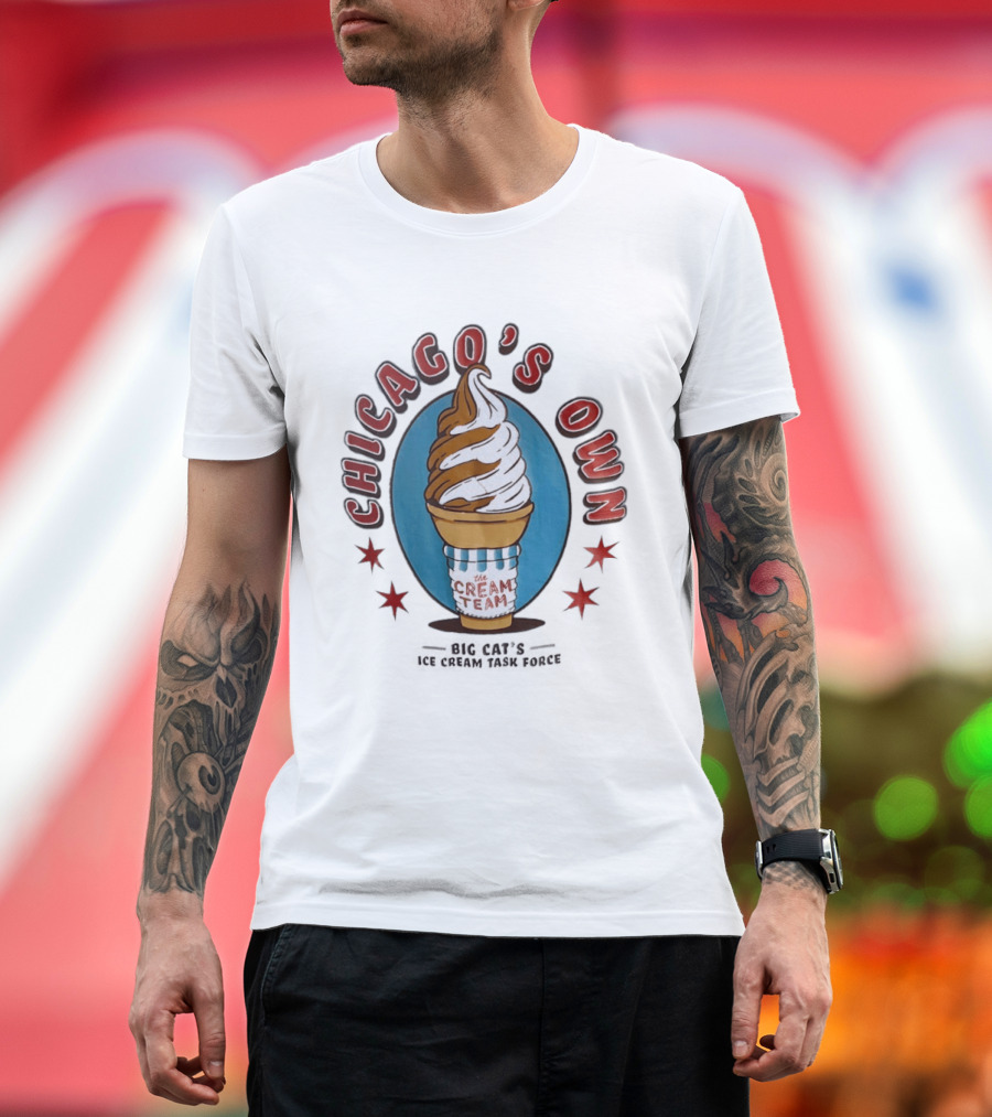 Chicago's Own The Cream Team Big Cat's Ice Cream Task Force T-Shirt