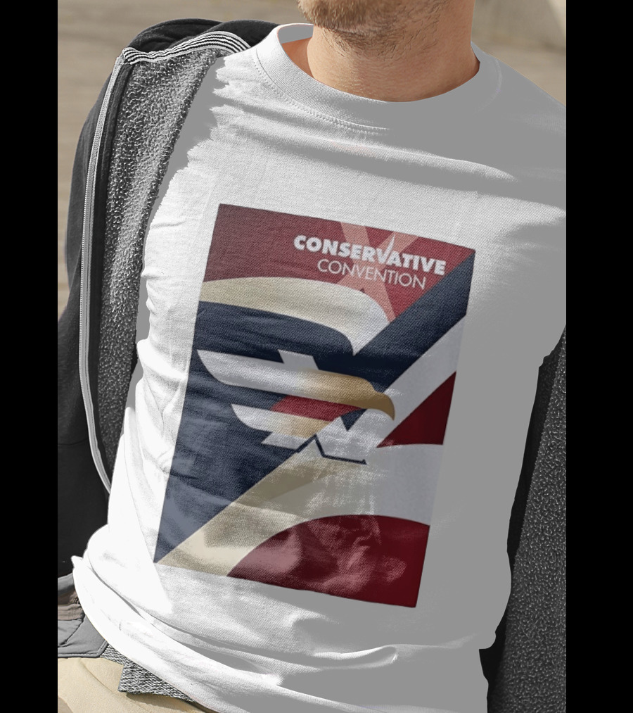 CONSERVATIVE CONVENTION Eagle American Flag T-Shirt