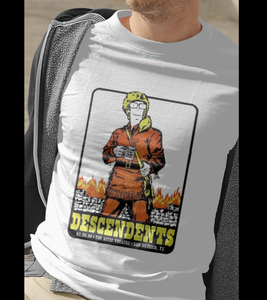 Descendents Coffee Aztec Theatre San Antonio Feb 28 2026 T-Shirt