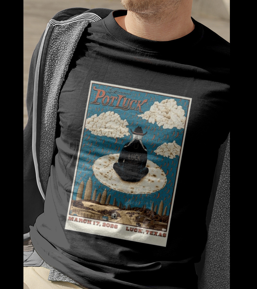 Luck Presents Pot Luck March 17 2026 Luck Texas T-Shirt