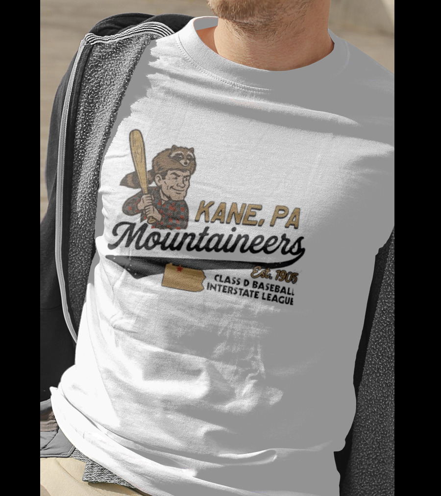 Kane Mountaineers Kane PA Est 1905 Class D Baseball Interstate League T-Shirt