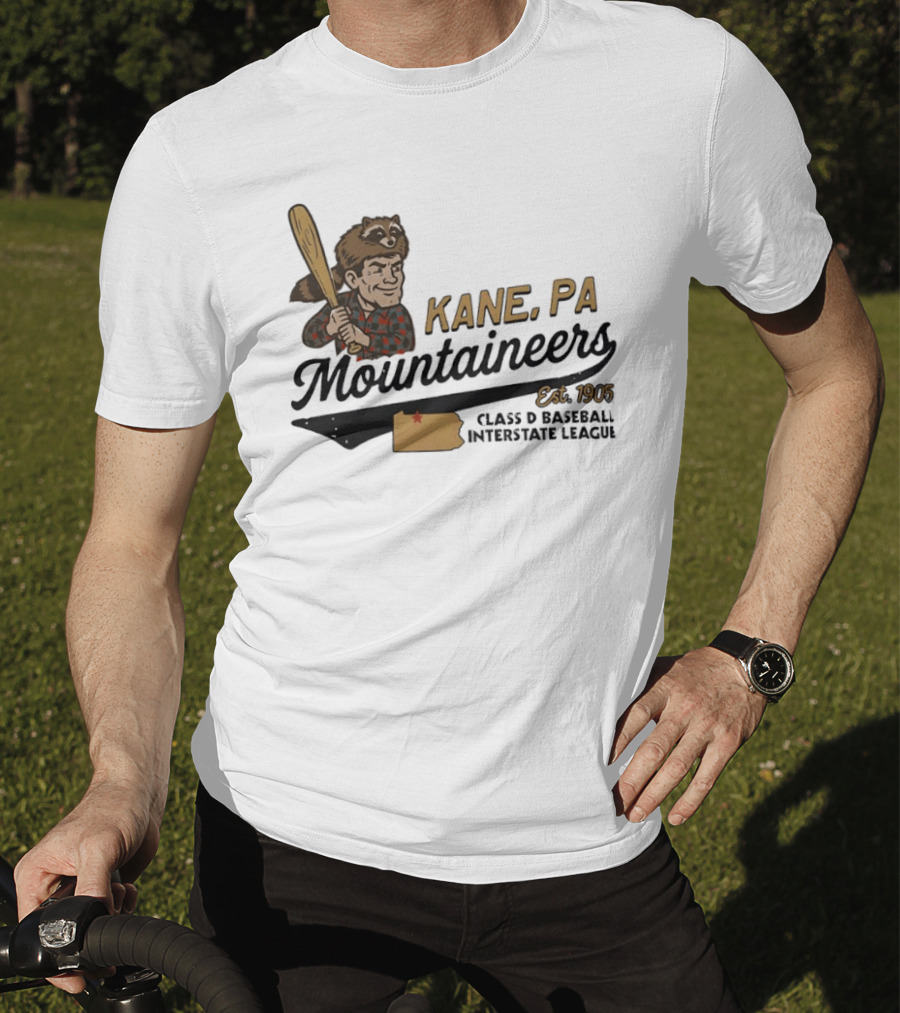 Kane Mountaineers Kane PA Est 1905 Class D Baseball Interstate League T-Shirt