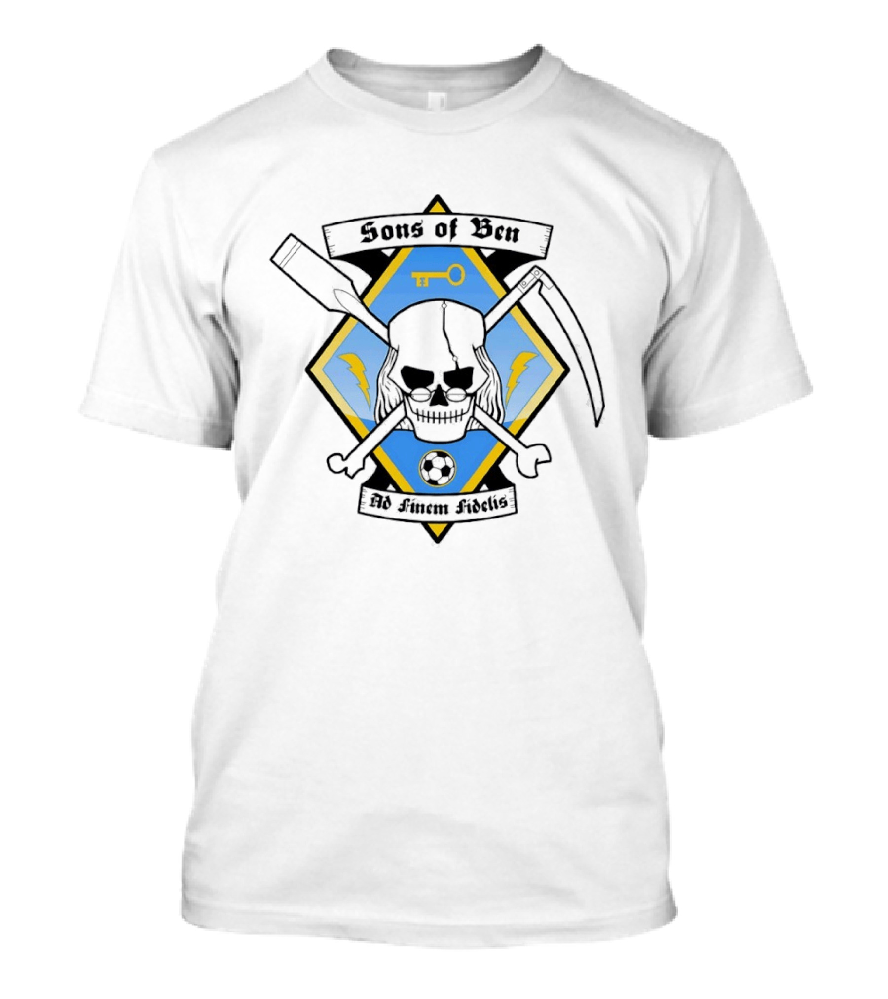 Sons Of Ben Skull Ad Finem Fidelis Key And Tools T-Shirt